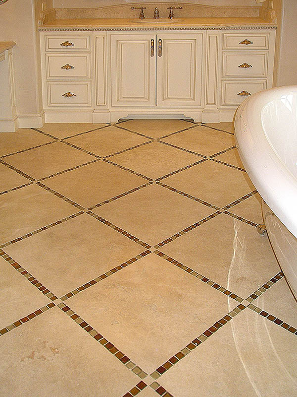 Beautiful travertine floor tiles