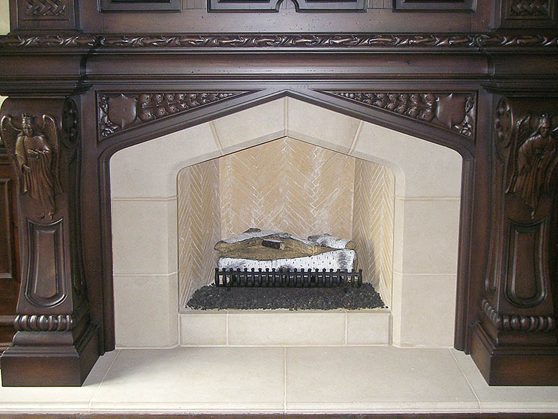 Elegant fireplace