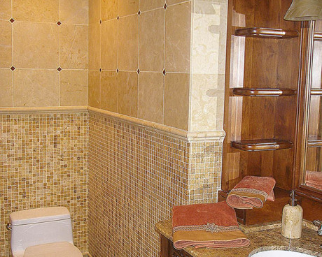 Elegant stone bathroom